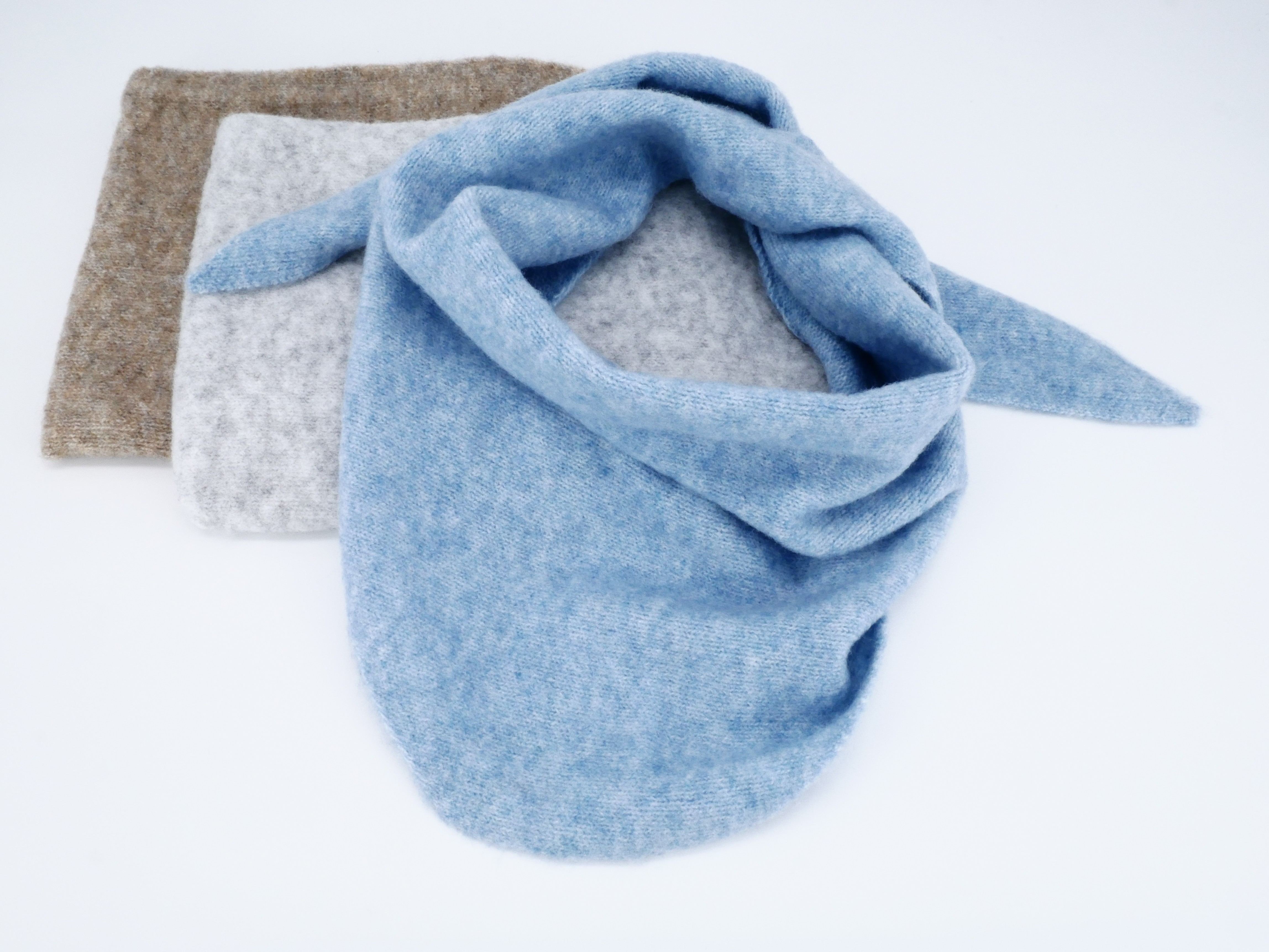 Winter Dreiecktuch uni klein sortiert